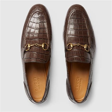 gucci loafers crocodile